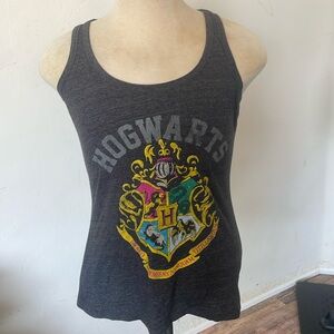 Harry Potter gray Hogwarts tank top size medium